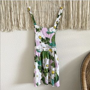 Forever 21 Floral Overall mini Dress